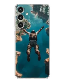 Чехол для Samsung Galaxy S25 Plus с картинкой «PUBG — свободное падение»