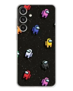 Чехол для Samsung Galaxy S25 Plus с картинкой «Космический паттерн Among Us» Чехол для Samsung Galaxy S25 Plus с картинкой «Космический паттерн Among Us»