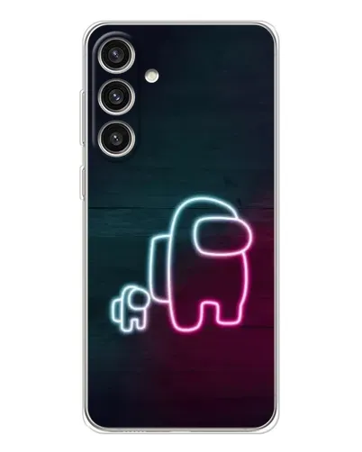 Чехол для Samsung Galaxy S25 Plus с картинкой «Among Us неон-арт» Чехол для Samsung Galaxy S25 Plus с картинкой «Among Us неон-арт»