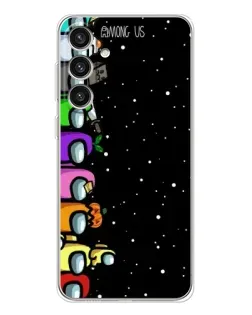 Чехол для Samsung Galaxy S25 Plus с картинкой «Команда Among Us» Чехол для Samsung Galaxy S25 Plus с картинкой «Команда Among Us»