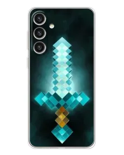 Чохол для Samsung Galaxy S25 Plus з картинкою «Алмазний меч неон» Чохол для Samsung Galaxy S25 Plus з картинкою «Алмазний меч неон»
