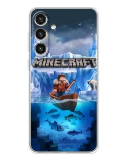 Чохол для Samsung Galaxy S25 Plus з картинкою «Minecraft льодянийсвіт» Чохол для Samsung Galaxy S25 Plus з картинкою «Minecraft льодянийсвіт»