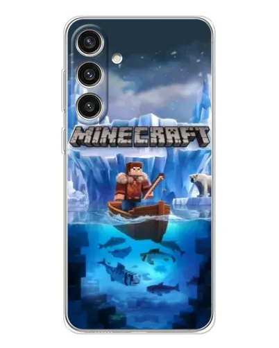 Чехол для Samsung Galaxy S25 Plus с картинкой «Minecraft ледяной мир» Чехол для Samsung Galaxy S25 Plus с картинкой «Minecraft ледяной мир»