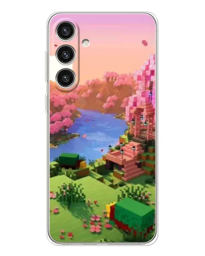 Чехол для Samsung Galaxy S25 Plus с картинкой «Розовое дерево Minecraft» Чехол для Samsung Galaxy S25 Plus с картинкой «Розовое дерево Minecraft»