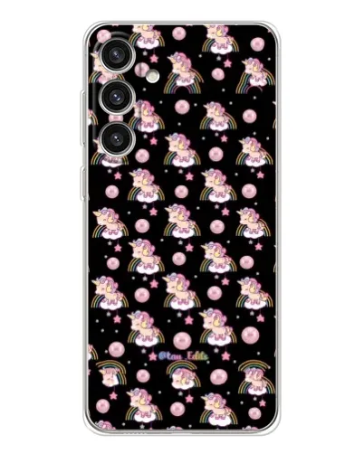 Чехол для Samsung Galaxy S25 Plus с картинкой «Magic Unicorn паттерн»