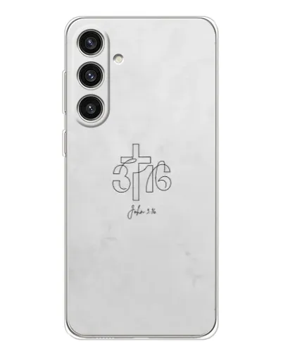 Чехол для Samsung Galaxy S25 Plus с картинкой «Иоанна 3:16 Крест» Чехол для Samsung Galaxy S25 Plus с картинкой «Иоанна 3:16 Крест»