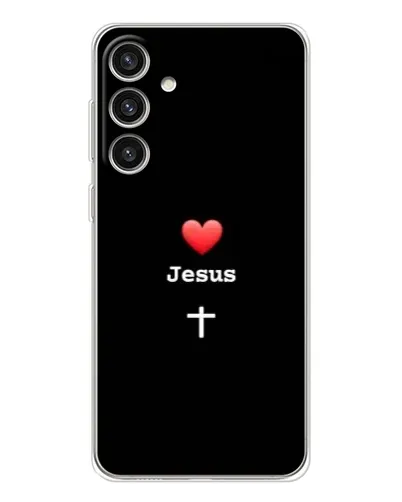 Чехол для Samsung Galaxy S25 Plus с картинкой «Сердце - Jesus» Чехол для Samsung Galaxy S25 Plus с картинкой «Сердце - Jesus»