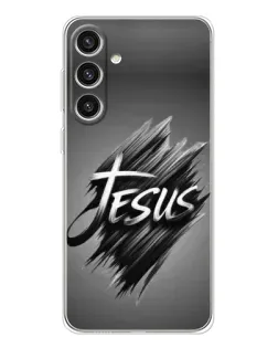 Чехол для Samsung Galaxy S25 Plus с картинкой «Надпись Jesus Graffiti»