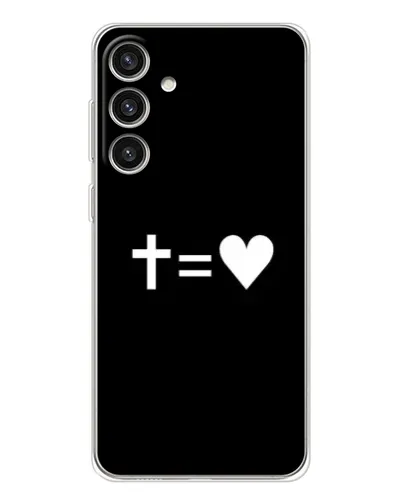 Чехол для Samsung Galaxy S25 Plus с картинкой «Крест и Сердце» Чехол для Samsung Galaxy S25 Plus с картинкой «Крест и Сердце»