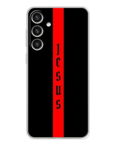 Чехол для Samsung Galaxy S25 Plus с картинкой «Красная линия веры» Чехол для Samsung Galaxy S25 Plus с картинкой «Красная линия веры»