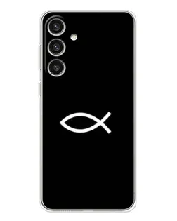 Чехол для Samsung Galaxy S25 Plus с картинкой «Символ рыбы Jesus» Чехол для Samsung Galaxy S25 Plus с картинкой «Символ рыбы Jesus»