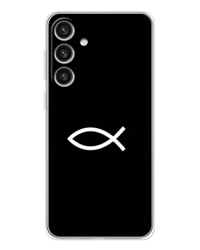 Чехол для Samsung Galaxy S25 Plus с картинкой «Символ рыбы Jesus» Чехол для Samsung Galaxy S25 Plus с картинкой «Символ рыбы Jesus»
