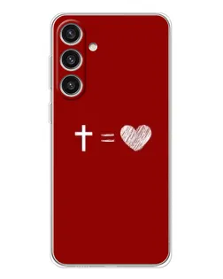 Чехол для Samsung Galaxy S25 Plus с картинкой «Уравнение любви» Чехол для Samsung Galaxy S25 Plus с картинкой «Уравнение любви»
