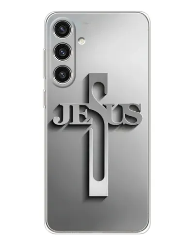 Чехол для Samsung Galaxy S25 Plus с картинкой «Металлический крест Jesus» Чехол для Samsung Galaxy S25 Plus с картинкой «Металлический крест Jesus»