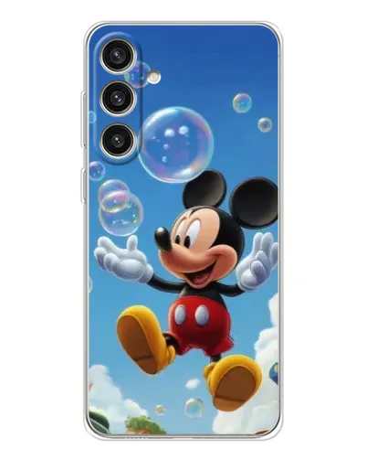 Чехол для Samsung Galaxy S25 Plus с картинкой «Mickey и мыльные пузыри»
