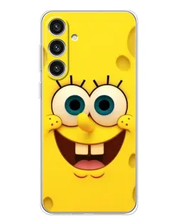 Чехол для Samsung Galaxy S25 Plus с картинкой «Губка Боб улыбка»