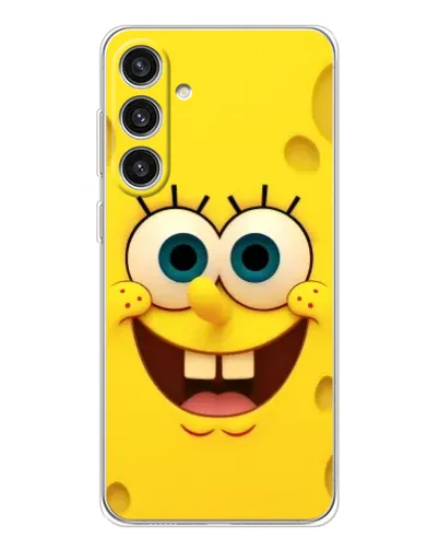 Чехол для Samsung Galaxy S25 Plus с картинкой «Губка Боб улыбка»