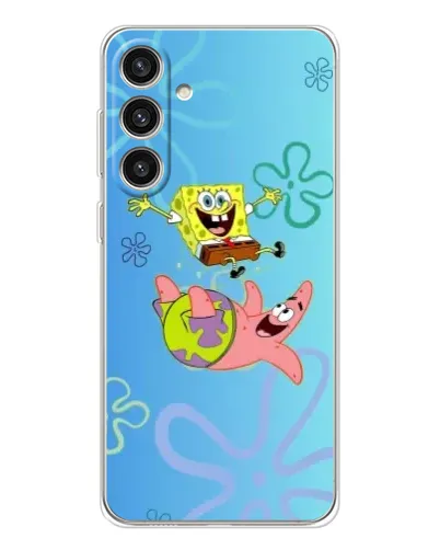 Чехол для Samsung Galaxy S25 Plus с картинкой «Спанч Боб и Патрик»