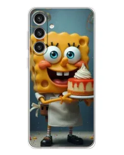 Чехол для Samsung Galaxy S25 Plus с картинкой «Повар Спанч Боб»