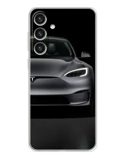 Чехол для Samsung Galaxy S25 Plus с картинкой «Tesla Model S Look»