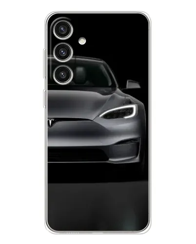 Чехол для Samsung Galaxy S25 Plus с картинкой «Tesla Model S Look»