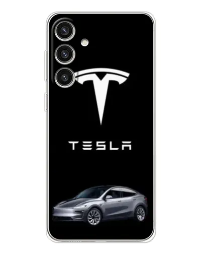 Чехол для Samsung Galaxy S25 Plus с картинкой «Tesla Model Y»