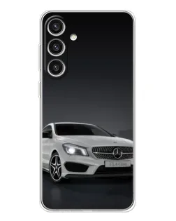 Чехол для Samsung Galaxy S25 Plus с картинкой «Mercedes AMG GT Silver»