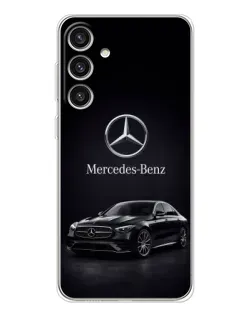 Чехол для Samsung Galaxy S25 Plus с картинкой «Mercedes — решетка радиатора»