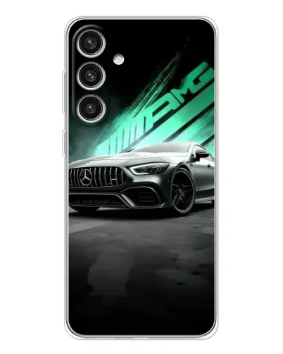 Чехол для Samsung Galaxy S25 Plus с картинкой «Темный Mercedes AMG»