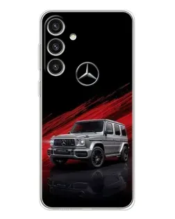 Чехол для Samsung Galaxy S25 Plus с картинкой «Mercedes G-Class красный»