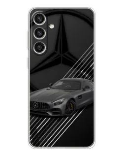 Чехол для Samsung Galaxy S25 Plus с картинкой «Mercedes AMG — графика»