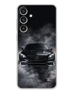 Чехол для Samsung Galaxy S25 Plus с картинкой «Mercedes в дыму»