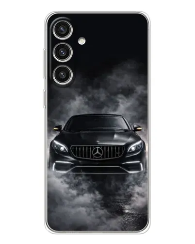 Чехол для Samsung Galaxy S25 Plus с картинкой «Mercedes в дыму»