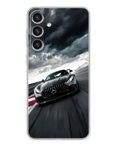 Чехол для Samsung Galaxy S25 Plus с картинкой «Гоночный Mercedes AMG»