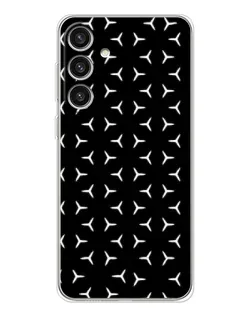 Чехол для Samsung Galaxy S25 Plus с картинкой «Mercedes паттерн звезд»