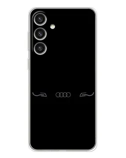 Чехол для Samsung Galaxy S25 Plus с картинкой «Audi — световой подпись»