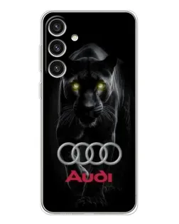 Чохол для Samsung Galaxy S25 Plus з картинкою «Пантера та Audi» Чохол для Samsung Galaxy S25 Plus з картинкою «Пантера та Audi»