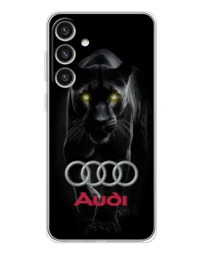 Чехол для Samsung Galaxy S25 Plus с картинкой «Пантера и Audi» Чехол для Samsung Galaxy S25 Plus с картинкой «Пантера и Audi»