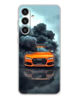 Чохол для Samsung Galaxy S25 Plus з картинкою «Audi у хмарах диму» Чохол для Samsung Galaxy S25 Plus з картинкою «Audi у хмарах диму»