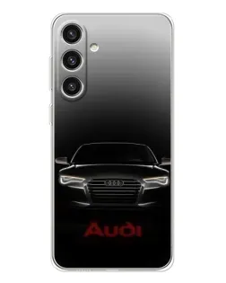 Чохол для Samsung Galaxy S25 Plus з картинкою «Audi — градієнтний контур» Чохол для Samsung Galaxy S25 Plus з картинкою «Audi — градієнтний контур»