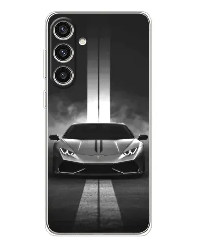 Чехол для Samsung Galaxy S25 Plus с картинкой «Lamborghini симметрия дорог»