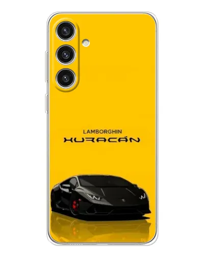 Чехол для Samsung Galaxy S25 Plus с картинкой «Lamborghini Huracan черный»