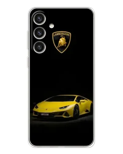 Чехол для Samsung Galaxy S25 Plus с картинкой «Lamborghini желтый акцент»