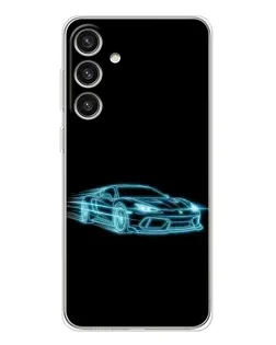 Чехол для Samsung Galaxy S25 Plus с картинкой «Неоновый контур Lamborghini» Чехол для Samsung Galaxy S25 Plus с картинкой «Неоновый контур Lamborghini»