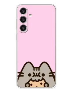 Чехол для Samsung Galaxy S25 Plus с картинкой «Pusheen и печенье»
