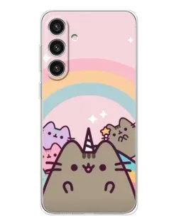 Чехол для Samsung Galaxy S25 Plus с картинкой «Единорог Pusheen»