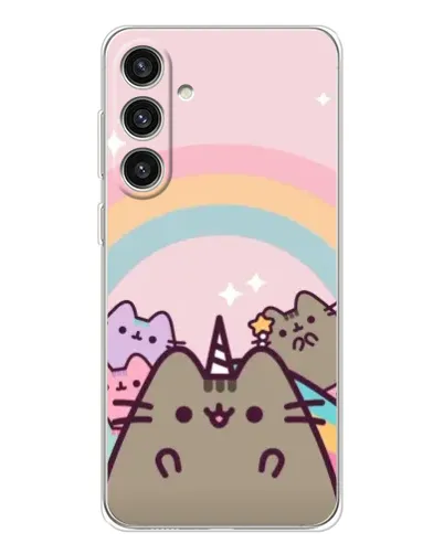 Чехол для Samsung Galaxy S25 Plus с картинкой «Единорог Pusheen»