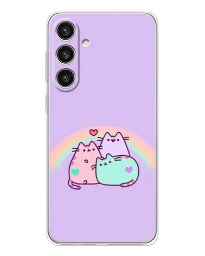 Чехол для Samsung Galaxy S25 Plus с картинкой «Радужные Пушины»