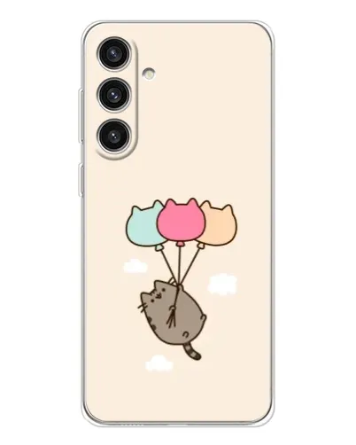 Чехол для Samsung Galaxy S25 Plus с картинкой «Пушин на шариках»
