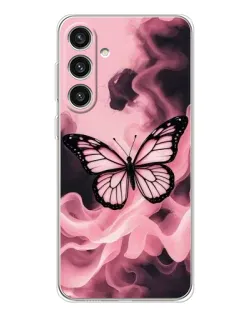 Чохол для Samsung Galaxy S25 Plus з картинкою «Метелик у диму» Чохол для Samsung Galaxy S25 Plus з картинкою «Метелик у диму»